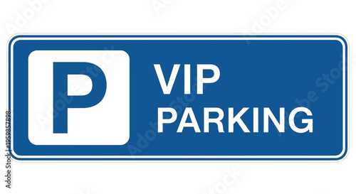 VIP Parking Sign vector icon