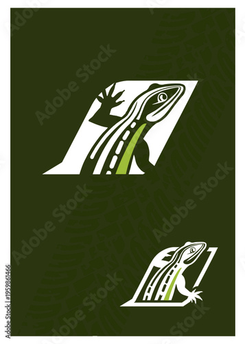 Jaszczurka - logo, emblemat