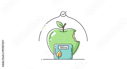 Green Apple with Credit Card.