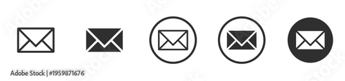 Email Icon – Mail, Message, Envelope, Contact, Communication Symbol for UI and Web