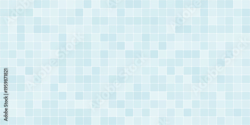 Light green bathroom or kitchen tile wall. Ceramic tiled floor or swimming pool. Geometric vector design