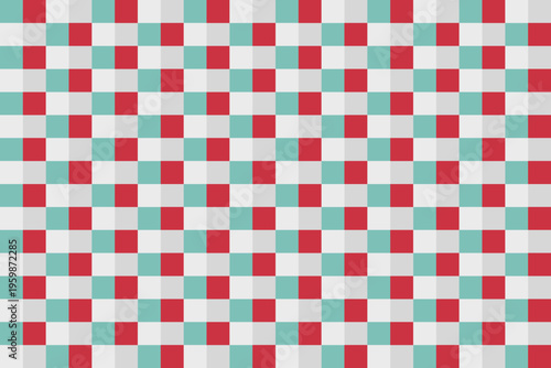 Luxury red white and green Seamless Pattern with Intricate Mandala Ornaments and Victorian Damask Elements for Premium Interior Wallpaper