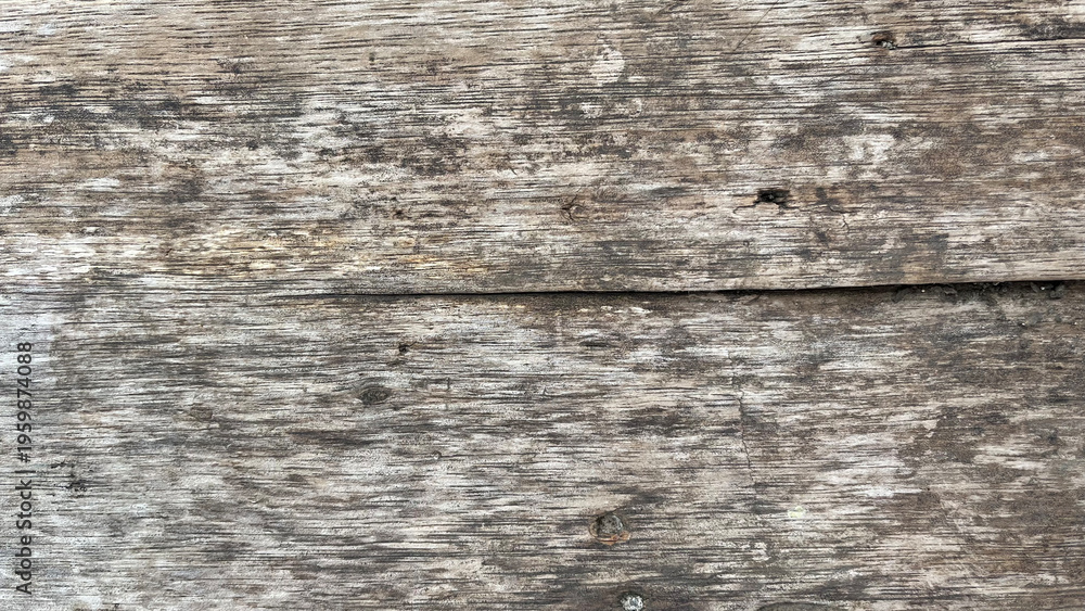 Naklejka premium Weathered Wooden Surface Texture Background