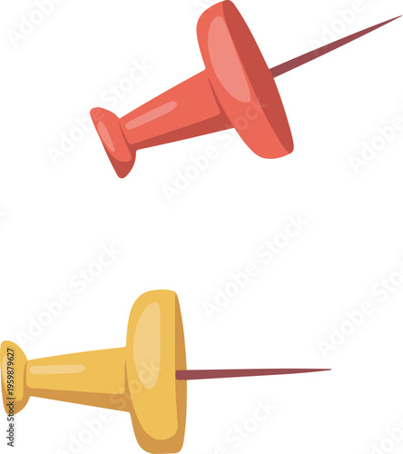 red dumbbell isolated on white background