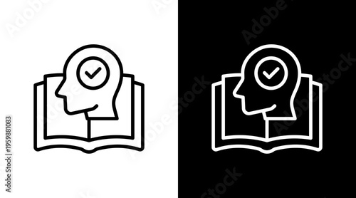 Active Learning White Icon Set Design