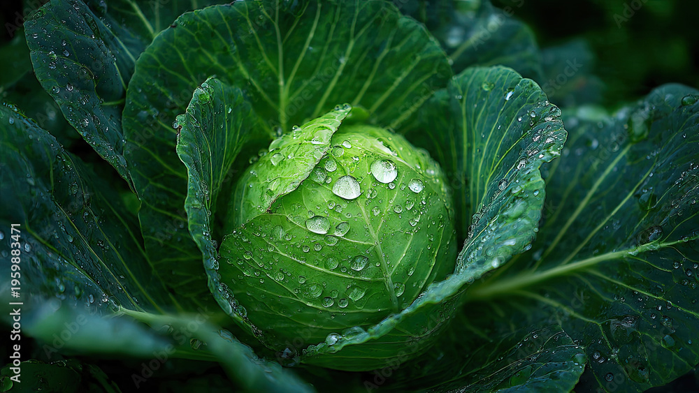 Fototapeta premium cabbage in the garden