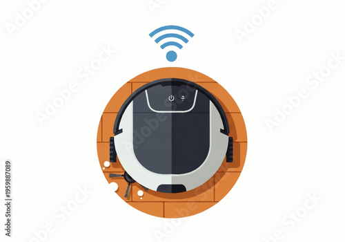Wireless Robot Vacuum Cleaner Device.