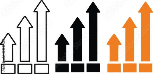 A blue and green arrow pointing in four different directions