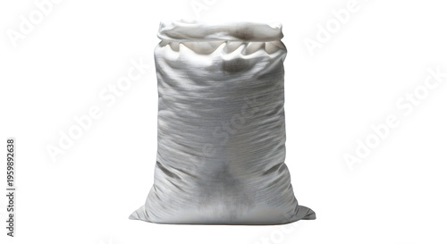 White sack for storing grain