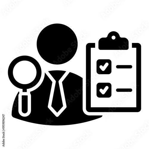 Obraz na plátně Auditor Icon