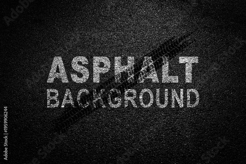 Slika na platnu Asphalt background texture black construction the industry Lane Blacktop