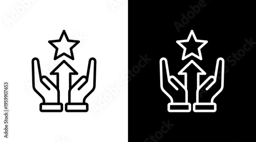 Outreach White Icon Set Design