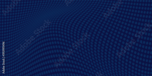 blue wavy halftone background. Dot pop art sport style vector.