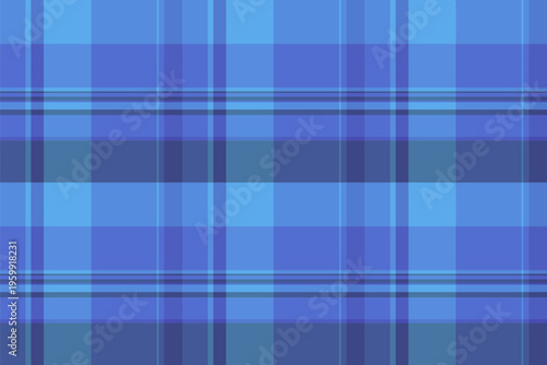 Elegant vector pattern texture, vivid textile seamless fabric. Dye tartan background plaid check in blue and cyan colors.