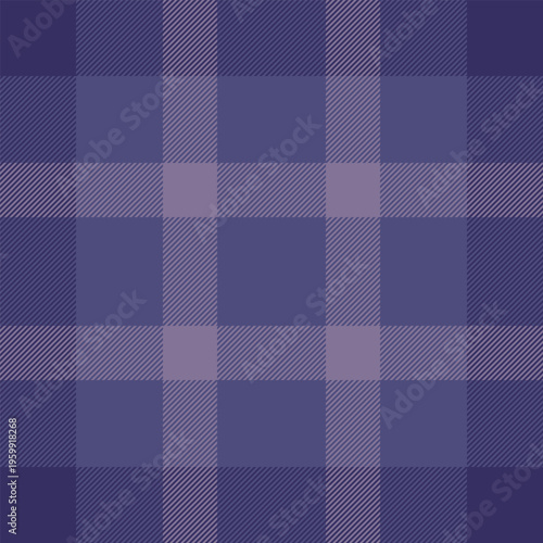 Mat fabric tartan pattern, tweed plaid background seamless. Gentleman vector texture check textile in indigo and pastel colors.