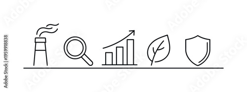 Air pollution analysis and emission tracking highlighting data-driven insights, regulatory compliance, and cleaner technology adoption for reducing environmental impact, smokestack