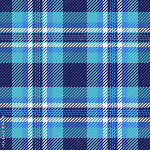 Diwali pattern textile seamless, self vector fabric tartan. Duvet cover check background plaid texture in blue and cyan colors.