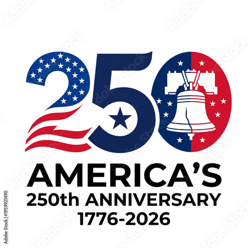 Celebrating America's 250th Anniversary A Historic Milestone from 1776 to 2026 with Iconic Imagery