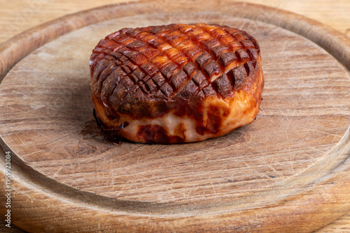 baked bavarian leberkaese