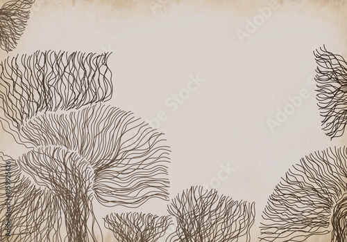 Abstract fine line drawing Illustrator Artwork