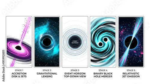Astronomy and Space Exploration Infographic Templates.