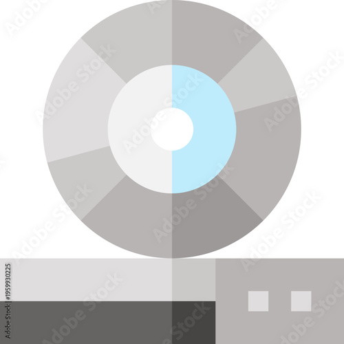 vector illustration of compact disc