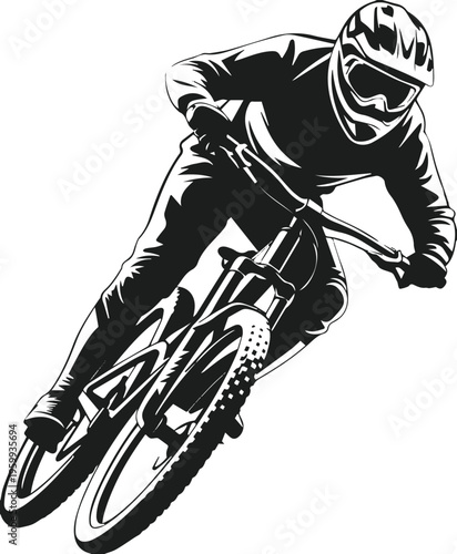 Cross country mountain bike race scene