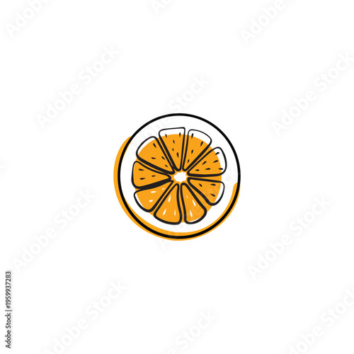 Orange pattern fruit pattern background . Vector seamless texture.
