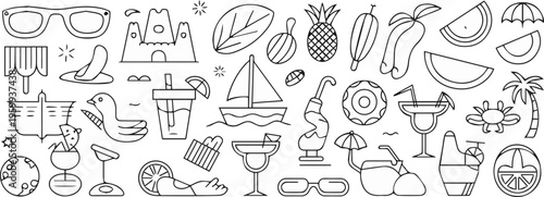 Beach games and watercraft collection