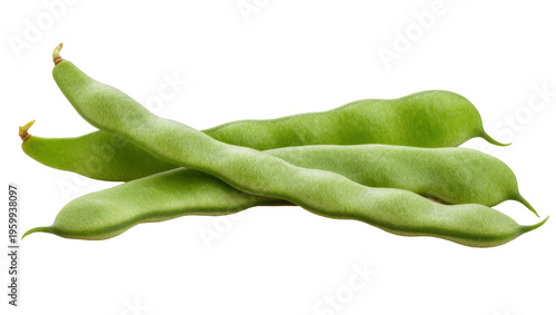 Vibrant green fava bean pods, raw and organic, perfect for healthy culinary dishes