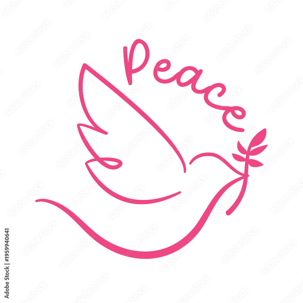 Fototapeta premium Peace dove symbol