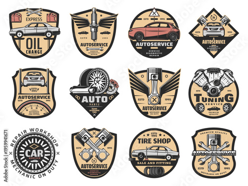 set of vector illustrations of a tribal mask