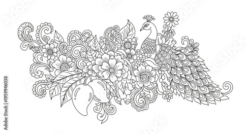 Detailed drawing of a tree.