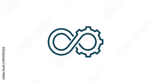 Continuous Improvement Process Concept with Gear Symbol
