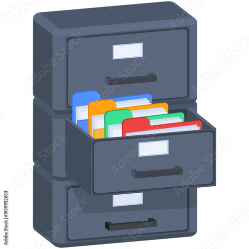Database File Storage Cabinet