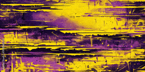 An aged brown and orange grunge abstract background features a rough textured surface of old paint and rust on a vintage paper wall pattern