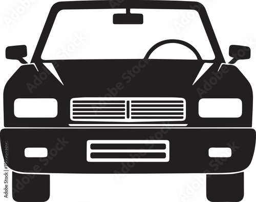 modern taxi icon silhouette