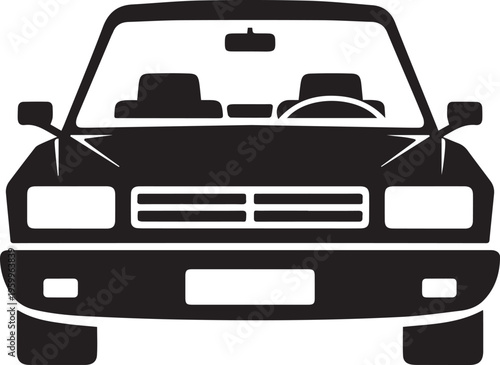 modern taxi silhouette icon