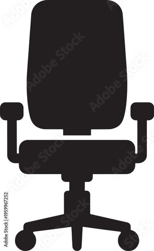 Ergonomic office chair with wheels and armrests for comfort  modern design