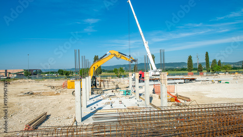 Wallpaper Mural Industrial Development Zone with Ongoing Construction Work Torontodigital.ca