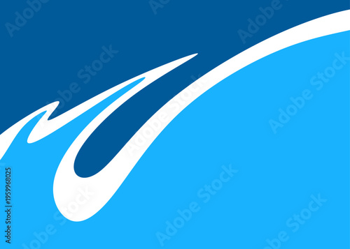 Two sides background separated by a wavy line pattern