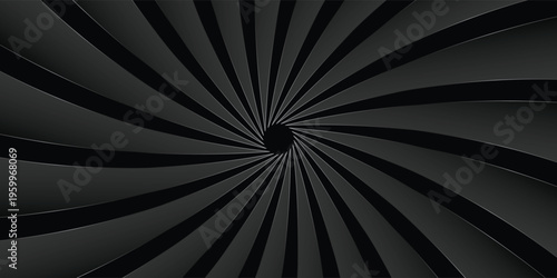 Camera shutter aperture background with dark black focus circle cinema lens frame graphic design element.