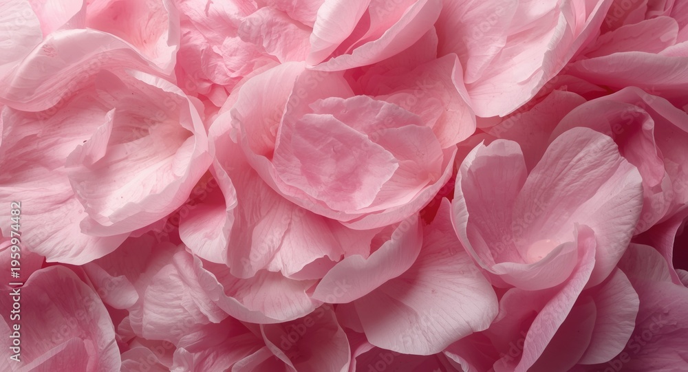 Fototapeta premium Lightly faded peony petals pattern combined with subtle studio lighting for background