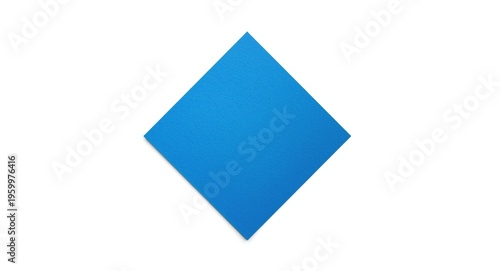 Free Download Blue geometric diamond figure on textured paper presenting light and color concept with white background - GFXLoad