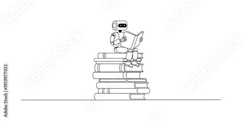 A single continuous line drawing of a simple pencil sketching a rectangular box on a white surface Vector, illustration