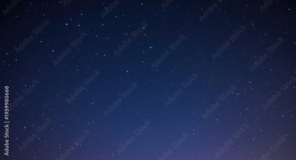 Fototapeta premium Silent evening sky adorned with countless bright stars