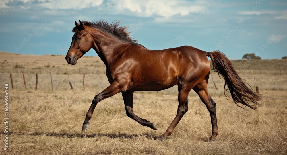 Obraz premium Experience the freedom and grace of horse energy within