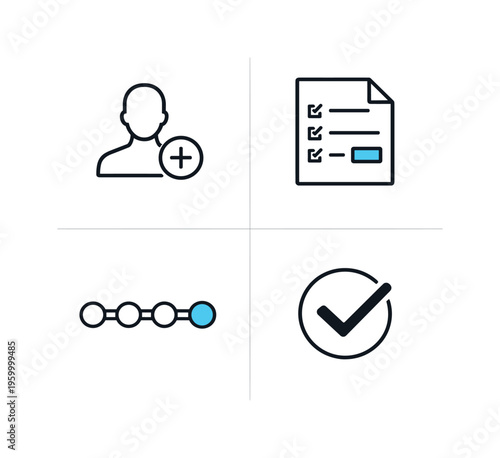 Account setup and onboarding process in a modern digital product environment focused on simplicity, guidance, and smooth user entry, a user profile representing account creation, a