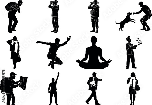 Isolated on transparent background a white snowflake design on black