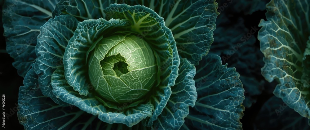 Obraz premium Scientific analysis of downy mildew presence on cabbage